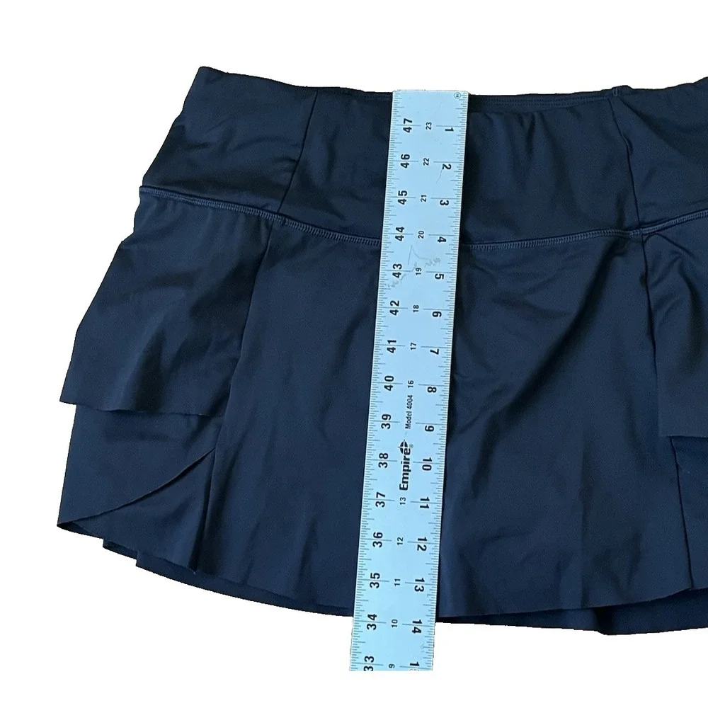 Athleta Momentum Black Tennis Zip Pocket Athletic Skort‎ Women's Medium